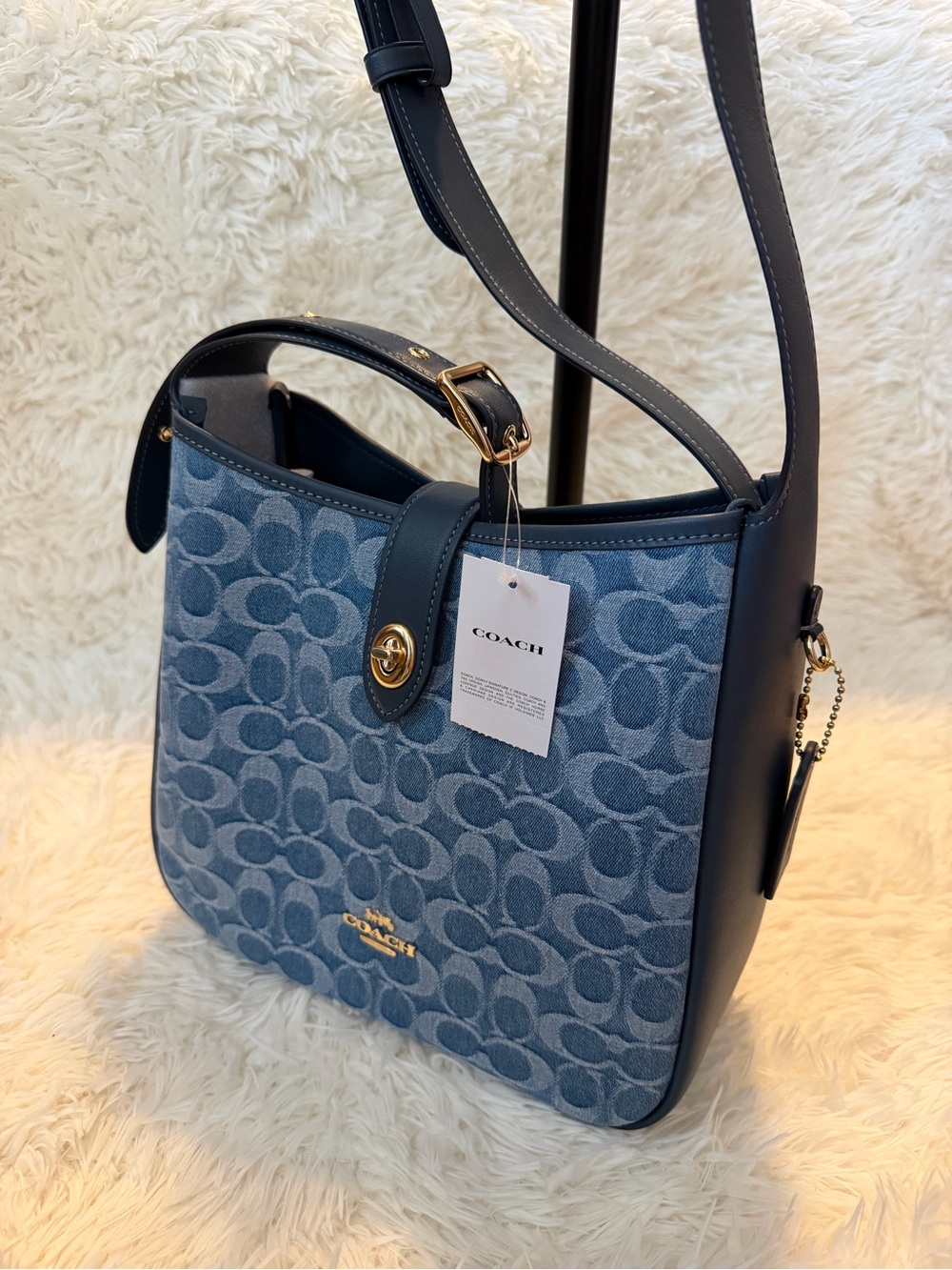 COACH Hadley Convertible Crossbody Bag in Signature Print Denim CDB98